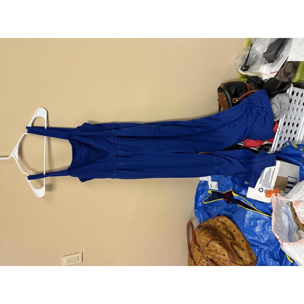 Chic Blue Jumpsuit - Comfortable and Stylish - Picture 2 of 3